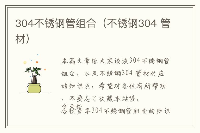 304不锈钢管组合（不锈钢304 管材）