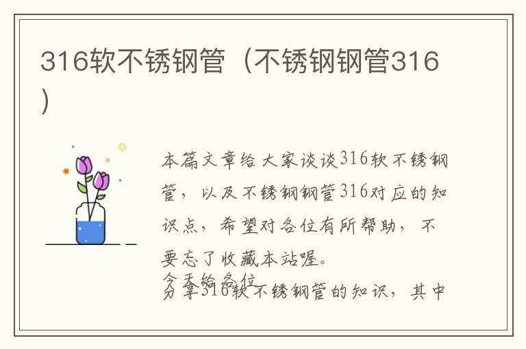 316软不锈钢管（不锈钢钢管316）