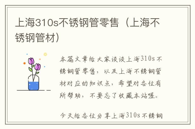 上海310s不锈钢管零售（上海不锈钢管材）